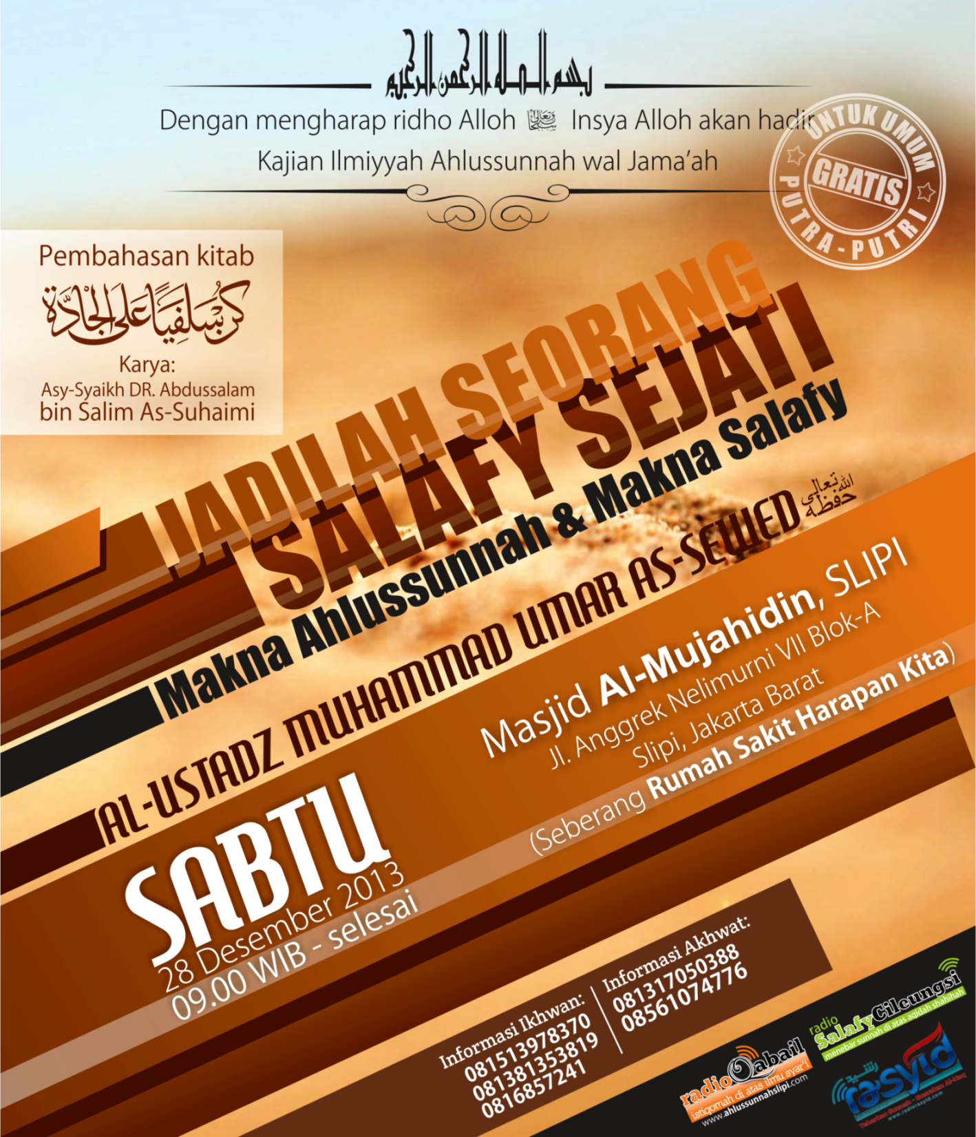 Audio “Jadilah Seorang Salafy Sejati”
