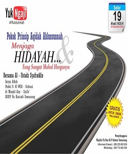 Download Rekaman Audio Muhadharah “Prinsip Aqidah Ahlussunnah Menjaga Hidayah”