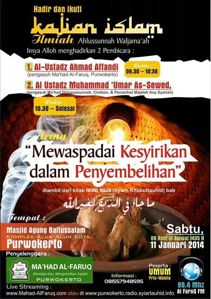Audio “Mewaspadai Kesyirikan dalam Penyembelihan”