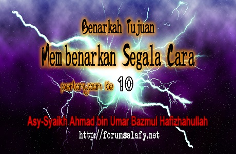 Benarkah Tujuan Membenarkan Segala Cara