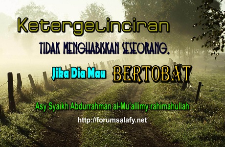 Ketergelinciran Tidak Menghabiskan Seseorang, Jika Dia Bertobat
