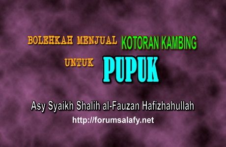 Bolehkah Menjual Kotoran Kambing Untuk Pupuk?