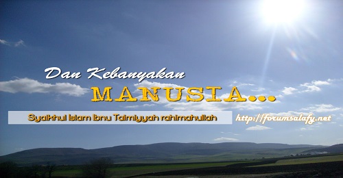 Dan Kebanyakan Manusia…