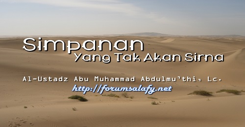 Simpanan yang Tak Akan Sirna